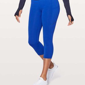 ✨ Like New Royal Blue Speed Up Crop Leggings | lululemon